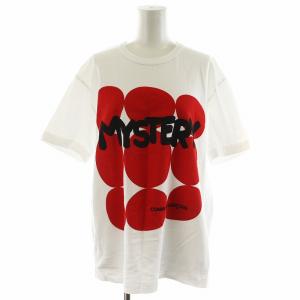 AD2019 Tシャツ カットソー 半袖 プリント ロゴ XL 白 ホワイト 赤 レッド OD-T231