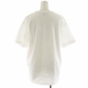 COMME des GARCONS AD2019 Tシャツ カットソー 半袖 プリント ロゴ XL 白 ホワイト 赤 レッド OD-T231