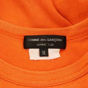 COMME des GARCONS HOMME PLUS Tシャツ カットソー 長袖 ロゴ プリント M オレンジ 紫 パープル PB-T037 /AN38