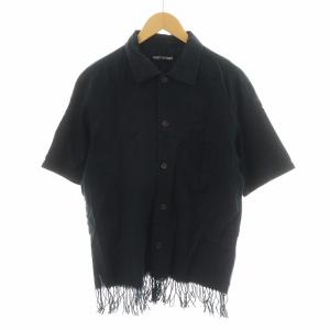 シャツ 半袖 フリンジ コットン 3 黒 ブラック ME51FJ081 /AN39