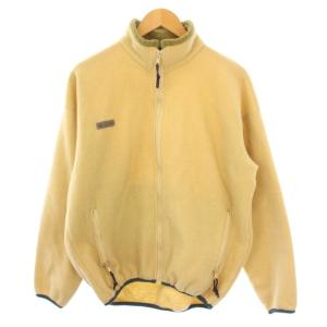 フリースジャケット ジップアップ ハイネック USA製 M ベージュ XM6100HW /BM