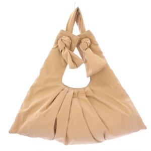 クッションバッグ トートバッグ ハンドバッグ ナイロン ベージュ /BB