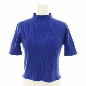 23SS ポートレートトップ1 PORTRAIT TOP 1 ニット セーター ハイネック 半袖 リブ編み