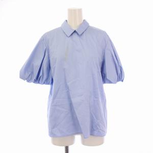 23AW バルーンスリーブブラウス シャツ 半袖 36 水色 YCB-323-395 /BM