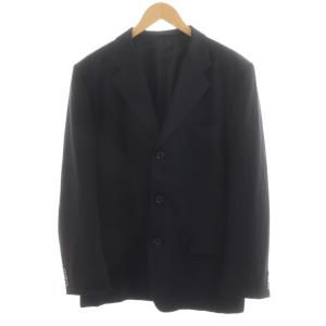 テーラードジャケット シングル ウール L 黒 ブラック HM-J041 /AN17