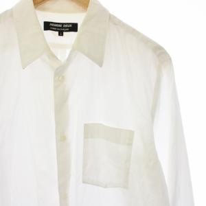 Comme des Garçons Homme Deux AD2014 SLEEVE WATCH SHIRT シャツ 長袖 L 白 DZ-B511 /TK