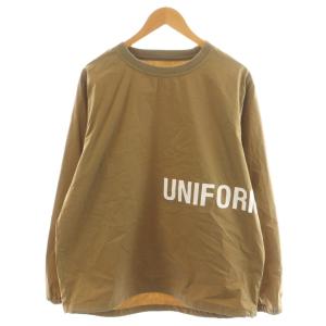 PULLOVER SMOCK ジャケット プルオーバー ロゴ 2 茶 ブラウン UE-200060 /AN36