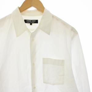 Comme des Garçons Homme Deux シャツ 長袖 ポケット L 白 DZ-B604 /TK