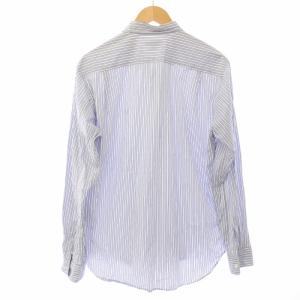 COMME des GARCONS HOMME PLUS AD2014 シャツ ストライプ 長袖 M 白 青 PN-B056 /TK