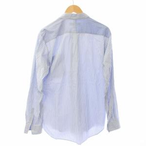 Comme des Garçons Homme Deux シャツ ストライプ 長袖 白 青 DD-B036 /TK