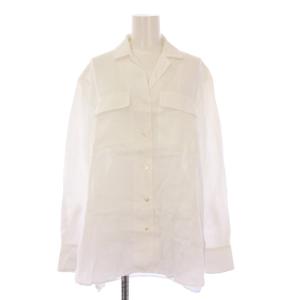 23SS RELAXED LINEN NOTCH SHIRT リラックスリネンノッチシャツ ブラウス オープンカラー