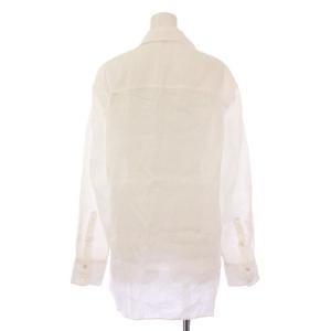 Theory 23SS RELAXED LINEN NOTCH SHIRT リラックスリネンノッチシャツ ブラウス オープンカラー