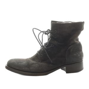 ショートブーツ レースアップ スエード 41 グレー /AN18