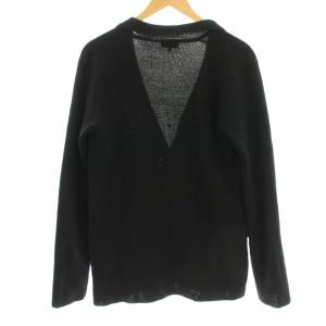 LANVIN カーディガン ニット セーター 長袖 シルク混 XS 黒 ブラック /OR