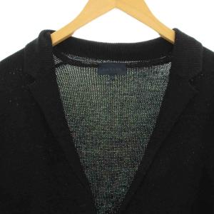 LANVIN カーディガン ニット セーター 長袖 シルク混 XS 黒 ブラック /OR
