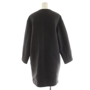 IENA ラムウールノーカラーコクーンコート ロング丈 アウター 38 グレー 17020900530230 /AN26