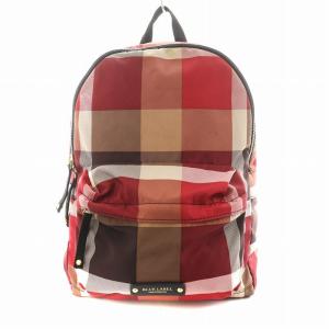 リュックサック デイバッグ チェック柄 ナイロン 赤 レッド 55115-503-16 /AN7 D