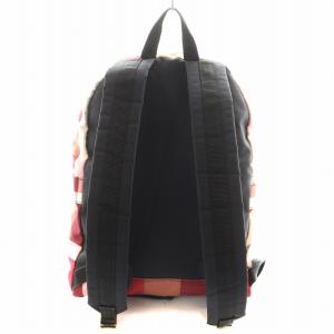 BLUE LABEL CRESTBRIDGE リュックサック デイバッグ チェック柄 ナイロン 赤 レッド 55115-503-16 /AN7 D