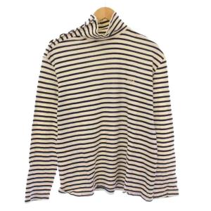 Tシャツ アナグラム ボーダー M アイボリー ネイビー