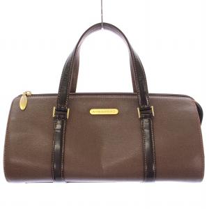 ボストンバッグ ノバチェック ブラウン