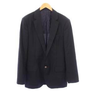 テーラードジャケット ウール モヘア混 54 ネイビー