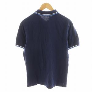 PRADA ポロシャツ 半袖 ロゴ 紺 ネイビー /AN40