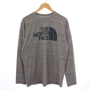 L/S Heather Logo Tee Tシャツ カットソー 長袖 クルーネック ロゴ XL グレー