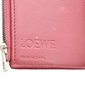 LOEWE アナグラム バーティカルウォレット ピンク