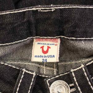 TRUE RELIGION JOEY BIG T ジョーイビッグT デニムパンツ ジーンズ フレア ジップフライ ロゴパッチ W24