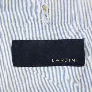 LARDINI テーラードジャケット JK205 ストライプ ブレザー 46 青 ブルー /G