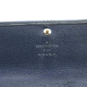 LOUIS VUITTON エピ ポシェット ポルトモネクレディ 長財布 二つ折り 小銭入れ 紺 ネイビー M63575 /AN26
