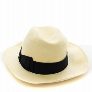 Borsalino パナマハット 麦わら帽子 中折れ 60 ベージュ /G