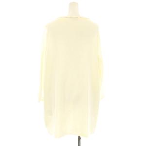 TO BE CHIC ニット セーター 長袖 フリル 無地 46 白 ホワイト W7N08-330-02 /OR