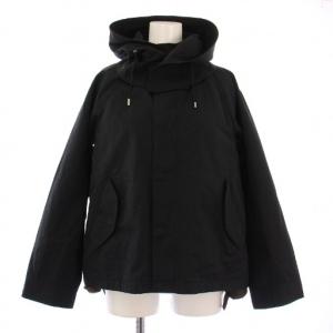 グログランライナーフードパーカー マウンテン ジャケット アウター ショート丈 M 黒 ブラック 1625-104-2425