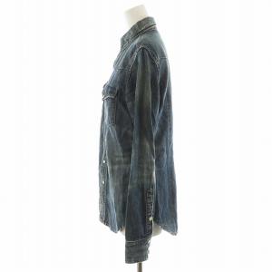 RALPH LAUREN デニムシャツ ブラウス 長袖 2 青 ブルー 4664387WWTN /AN37