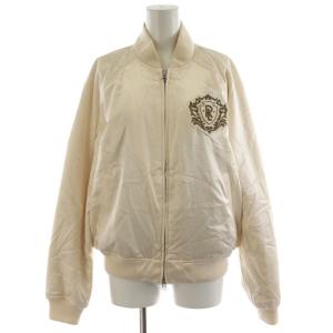 ブルゾン ジャケット ロゴ M 白 ホワイト /AN25