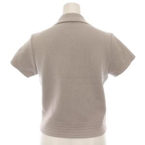 FOXEY ニット シャツ ジップアップ 38 グレー 33747
