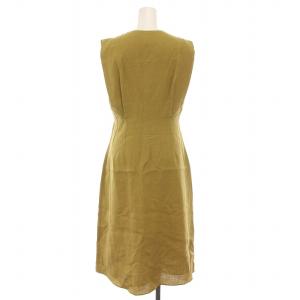 Theory Deep V Easy Dress in Pure Linen リネン ワンピース ロング ノースリーブ