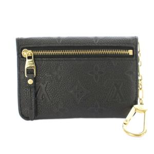 LOUIS VUITTON モノグラム アンプラント ポシェット クレ コインケース フラップ ブラック M62017