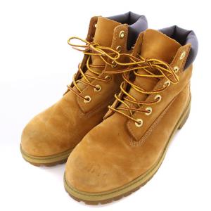 Timberland 6インチプレミアムウォータープルーフブーツ ショート レースアップ タンクソール ロゴ US7 25cm