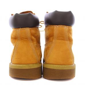 Timberland 6インチプレミアムウォータープルーフブーツ ショート レースアップ タンクソール ロゴ US7 25cm