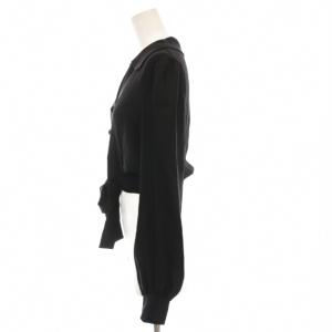 MOSCHINO シャツ ブラウス ショート丈 長袖 38 黒 231E A02140537 /YM