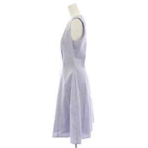PAULE KA ワンピース ノースリーブ Aライン ひざ丈 38 薄紫 ライトパープル 720EFJ /HN