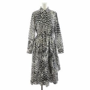 シャツワンピース 38 ホワイト ブラック