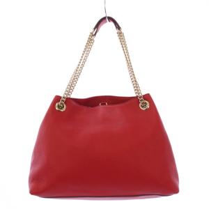 GUCCI ソーホー チェーントートバッグ インターロッキングG レッド 536196