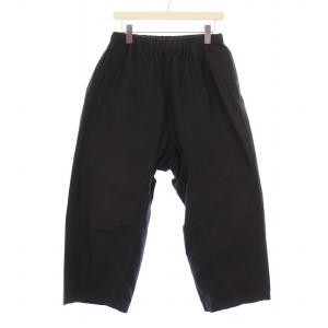 23SS コットンナイロンイージーパンツ ワイド ウエストゴム 3 黒 ブラック 0231-U3023-5004