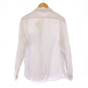 ARTS&SCIENCE カジュアルシャツ 長袖 レギュラーカラー 無地 麻 リネン混 3 白 ホワイト /BB