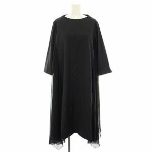 ワンピース ロング 長袖 インナーワンピース 38 黒 ブラック B0164XFA069 /YT