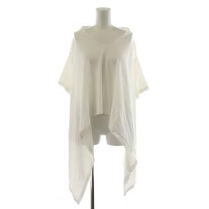 23SS カットソー 半袖 アシンメトリー コットン XS 白 ホワイト S52GC0254 /AN35