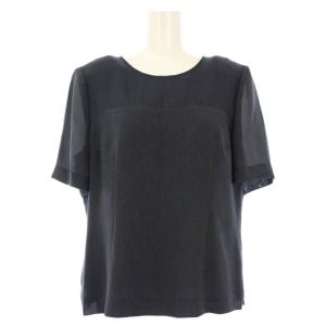 Leilian セットアップ カットソー 半袖 スカート プリーツ ロング 13 紺 SV-0002180 /TK